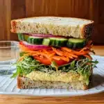 Veggie and Hummus Sandwich