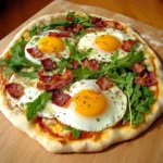 Breakfast Pizza with Eggs and Bacon Recipe | Quick & Easy