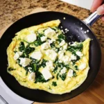 Omelette with Spinach and Feta