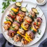 Easy Grilled Chicken and Vegetable Skewers
