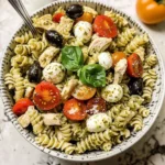 Creamy Chicken Pesto Pasta Salad
