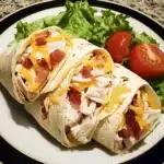 Loaded Chicken Bacon Ranch Wraps with Crispy Tortilla Crunch