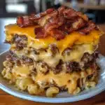 Must-Try BBQ Bacon Cheeseburger Mac 'n' Cheese Casserole
