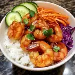 Sweet & Spicy Honey Sriracha Shrimp Bowls | Quick Recipe