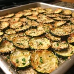 Crispy Garlic Butter Parmesan Zucchini Chips Recipe