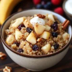 Alt Text Learn how to describe the purpose of the image(opens in a new tab). Leave empty if the image is purely decorative.Title Apple Cinnamon Quinoa Bowl with Walnuts and Cranberries Caption Description
