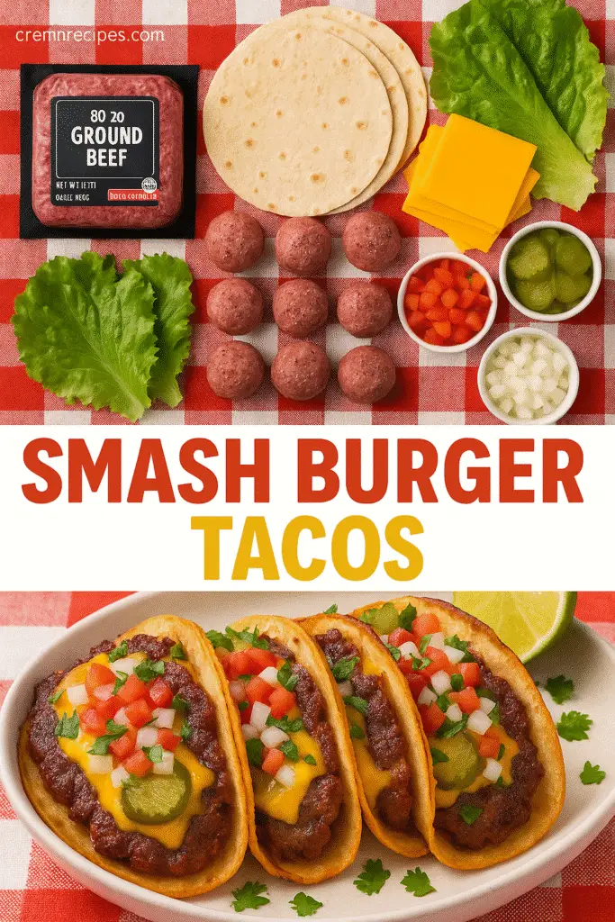 Smash Burger Tacos Recipe - 15 Minute Fusion Feast