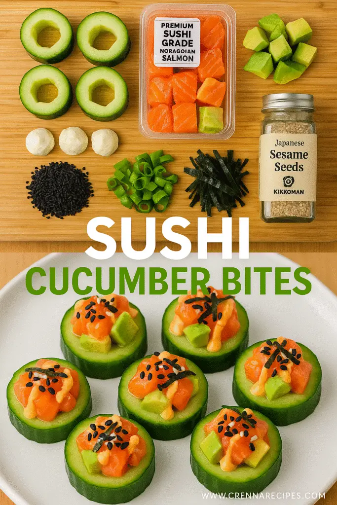 Sushi Cucumber Bites Recipe: Fresh 15-Minute Low-Carb Appetizer