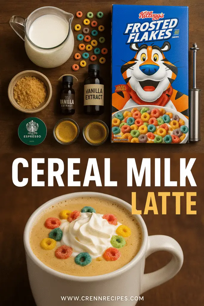 Cereal Milk Latte Recipe - Sweet Childhood Comfort in Every Sip