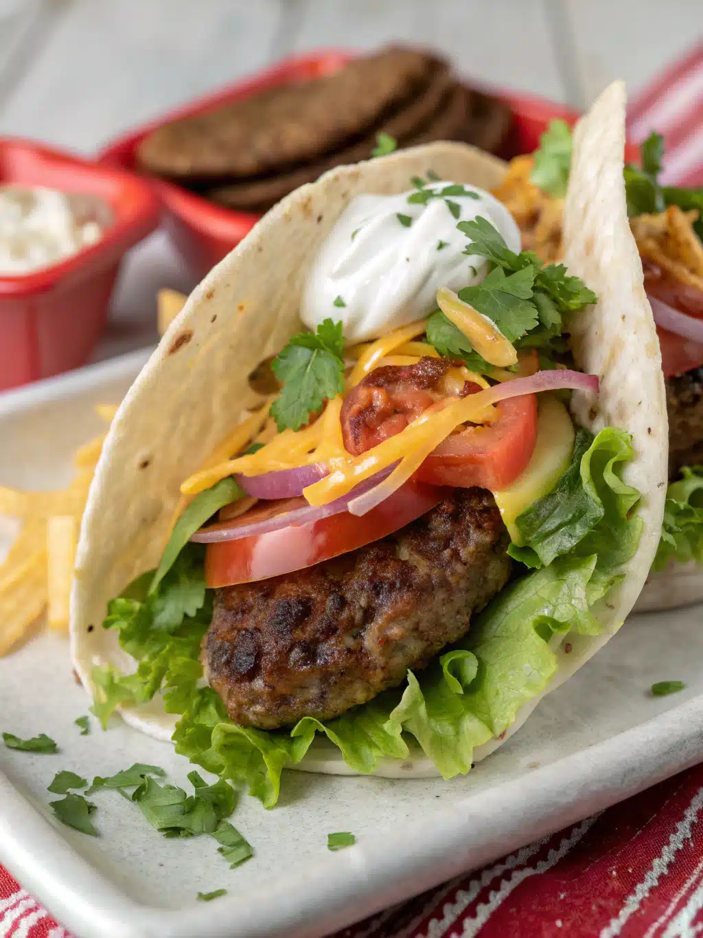 Smash Burger Tacos Recipe - 15 Minute Fusion Feast