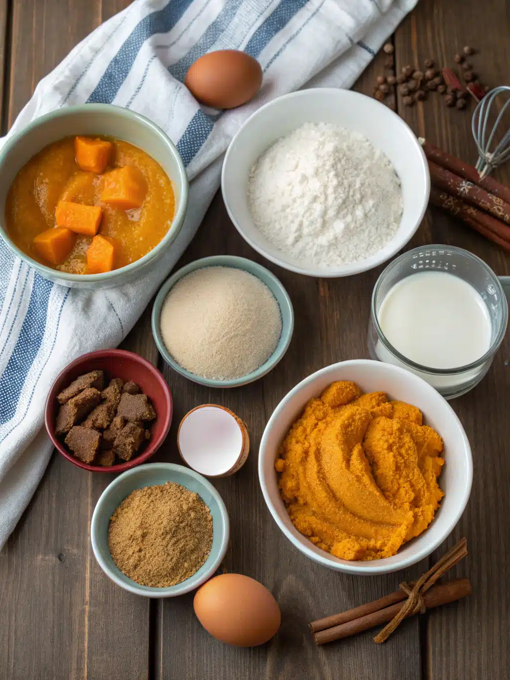 Pumpkin Magic Cake - The Amazing 3-Layer Fall Dessert That Bakes Itself! 5 Pumpkin Magic Cake ingredients