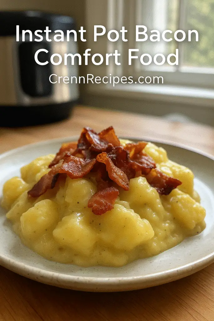 Pinterest Instant pot bacon comfort food