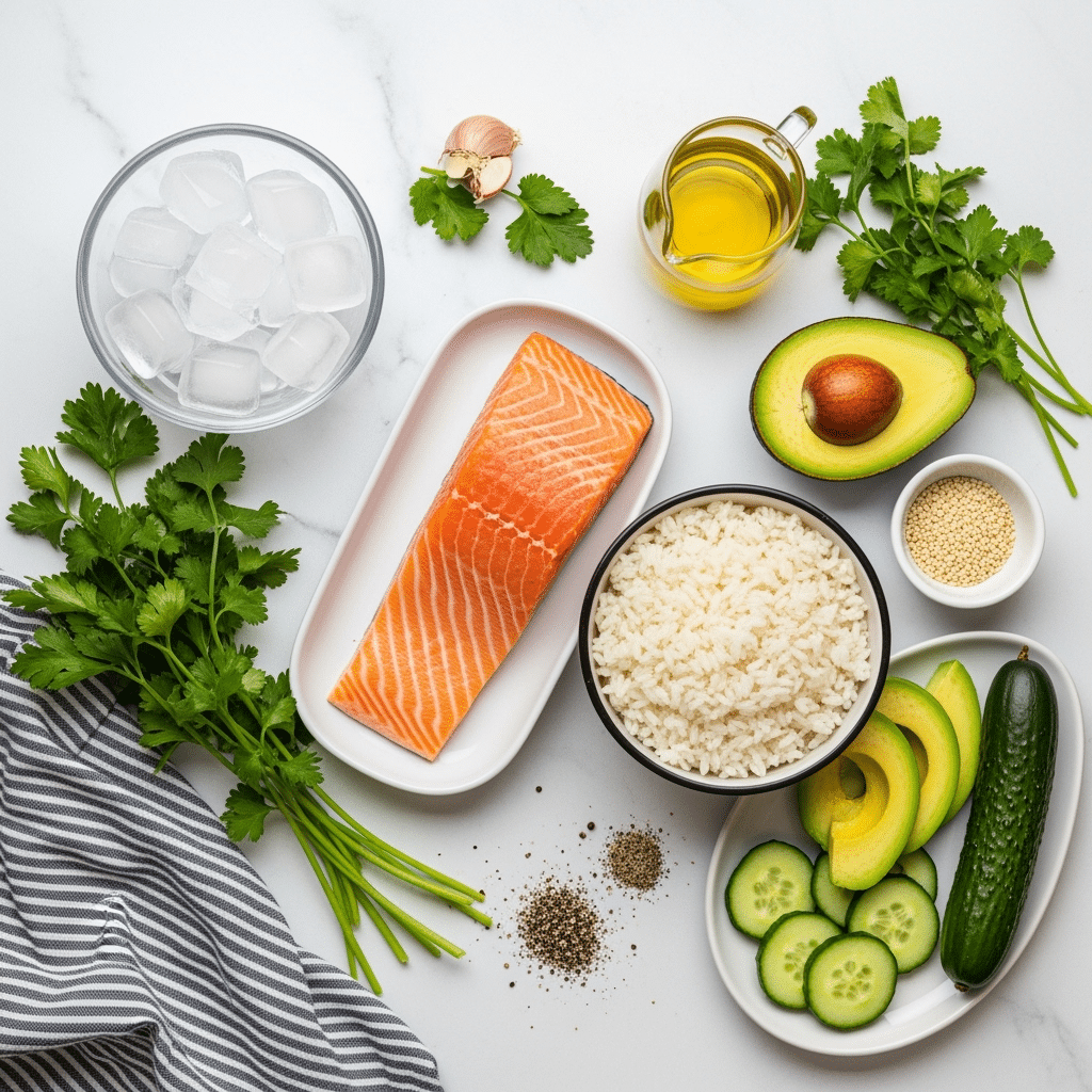 15-Minute Salmon Rice Bowl with Ice Cube Technique - Restaurant-Quality Results