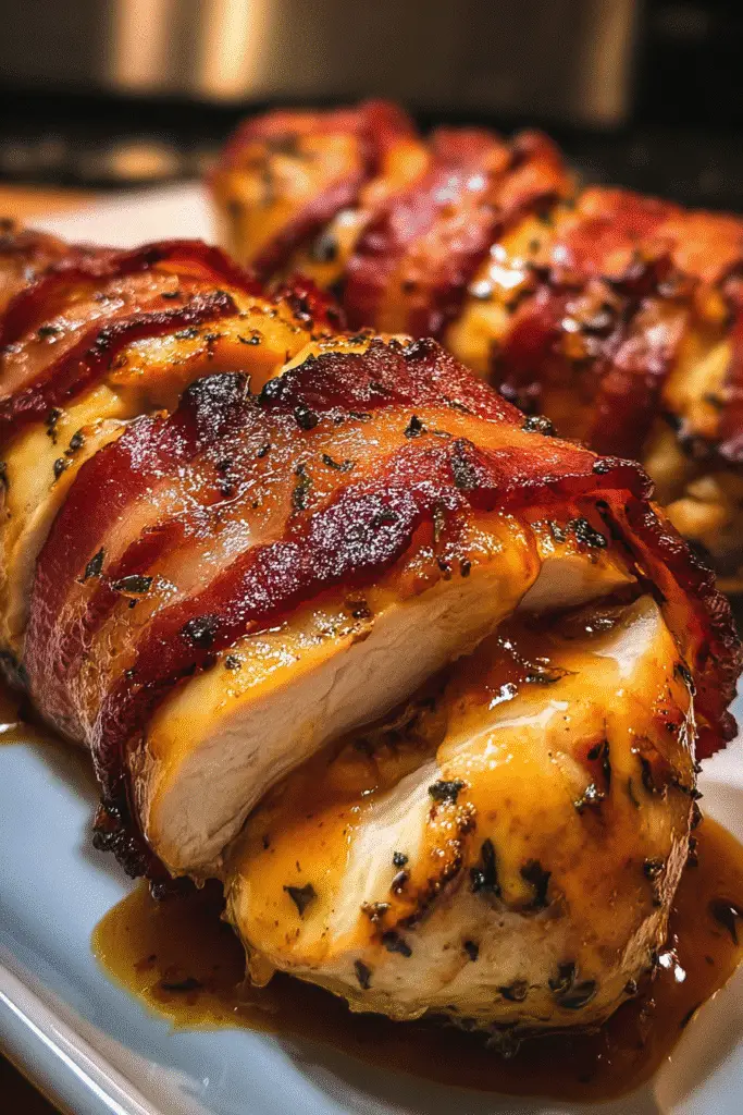 Grilled bacon stuffed chicken breast recipe Pinterest cooking guide