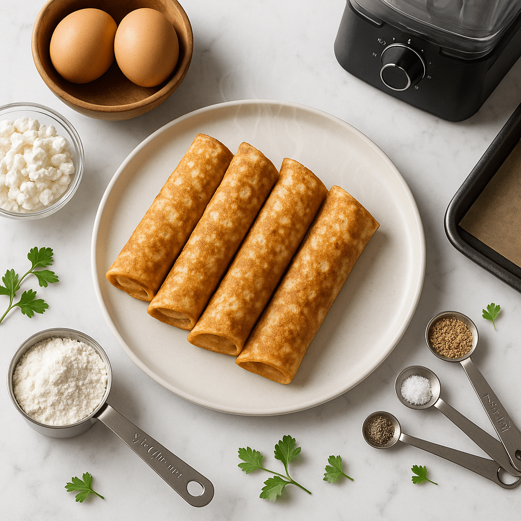 Cottage cheese protein wraps recipe featuring high-protein ingredients for healthy meal prep