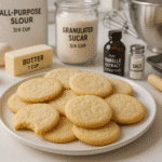 Easy sugar cookie recipe results - soft chewy golden sugar cookies with CrennRecipes premium ingredients