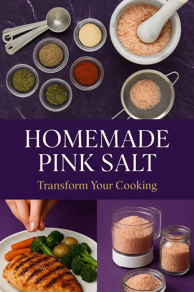 CrennRecipes homemade pink salt Pinterest guide with Himalayan salt ingredients and cooking applications