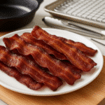 Crispy beef bacon strips cooked to perfection using professional cooking techniques and premium kitchen tools