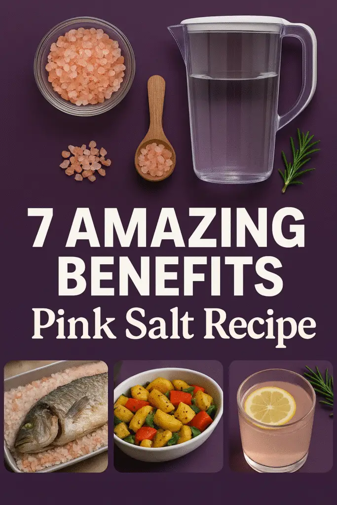 Pink salt trick recipe benefits and multiple cooking applications Pinterest guide
