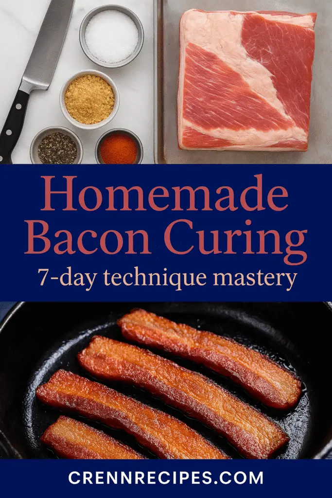 Pinterest homemade bacon curing guide CrennRecipes professional kitchen techniques
