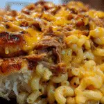 Pulled Pork Mac & Cheese Cinnamon Rolls featuring premium pork shoulder and artisanal cheese blend