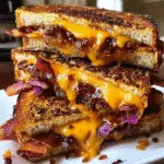 Texas Toast BBQ Bacon Melt with crispy bacon and melted cheddar cheese on golden Texas toast