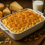 Ultimate mac and cheese recipe with golden crispy topping and CrennRecipes signature ingredients