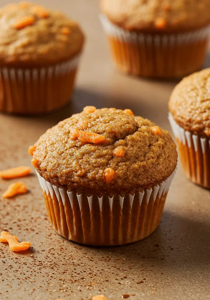 Easy Sun-Kissed Carrot Spice Muffins recipe Pinterest healthy breakfast muffins with carrots and warm spices