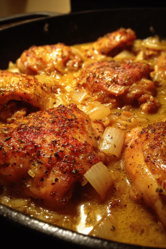 Country-Style Smothered Chicken & Gravy Pinterest recipe with premium ingredients and professional presentation