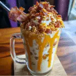 Deep Fried Bacon Chili Cheese Milkshake with crispy bacon topping and premium ingredients