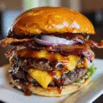 The Ultimate Double-Decker Maple Bourbon Bacon Smash Burger Recipe