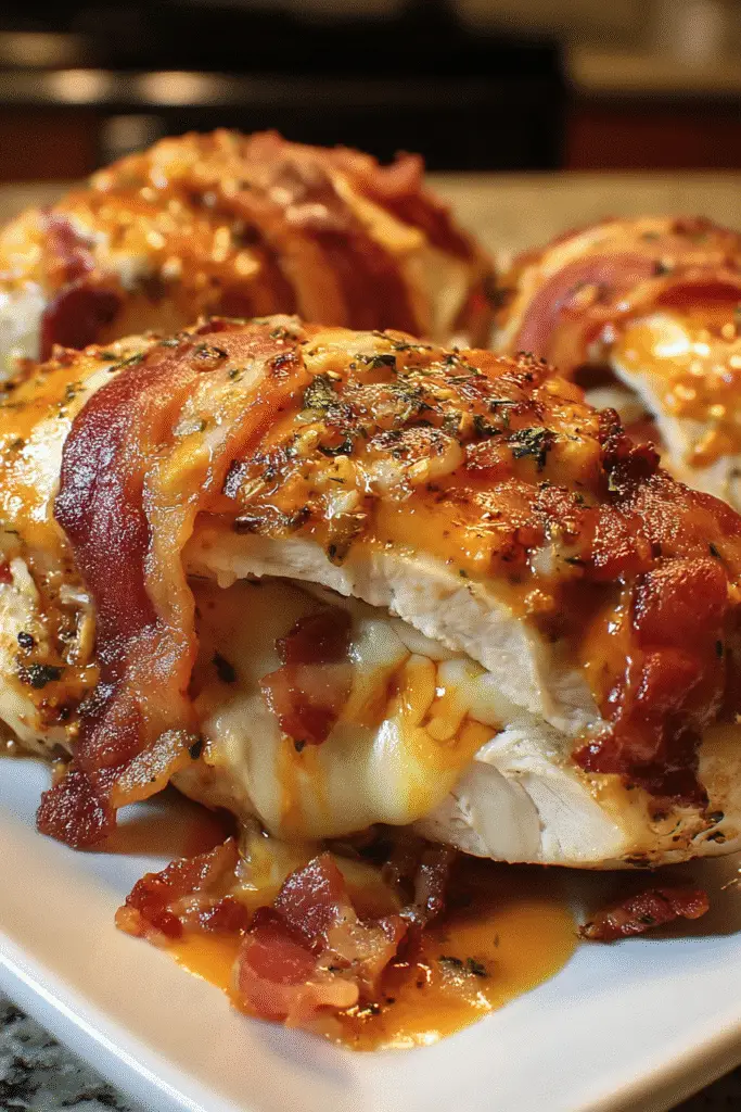 Easy BBQ Ranch Chicken recipe with Pepper Jack cheese perfect for family dinner