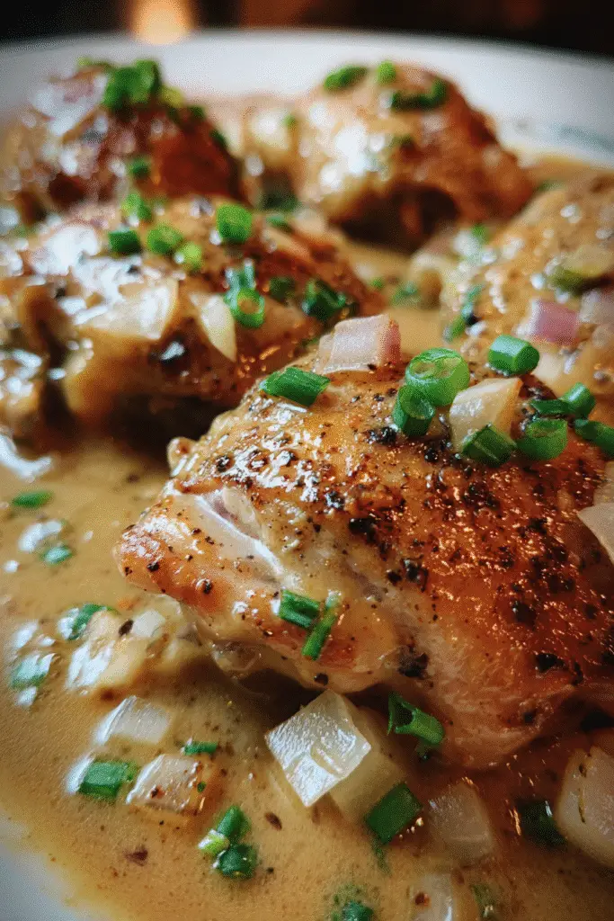 Easy Country-Style Smothered Chicken & Gravy recipe with step-by-step premium preparation method