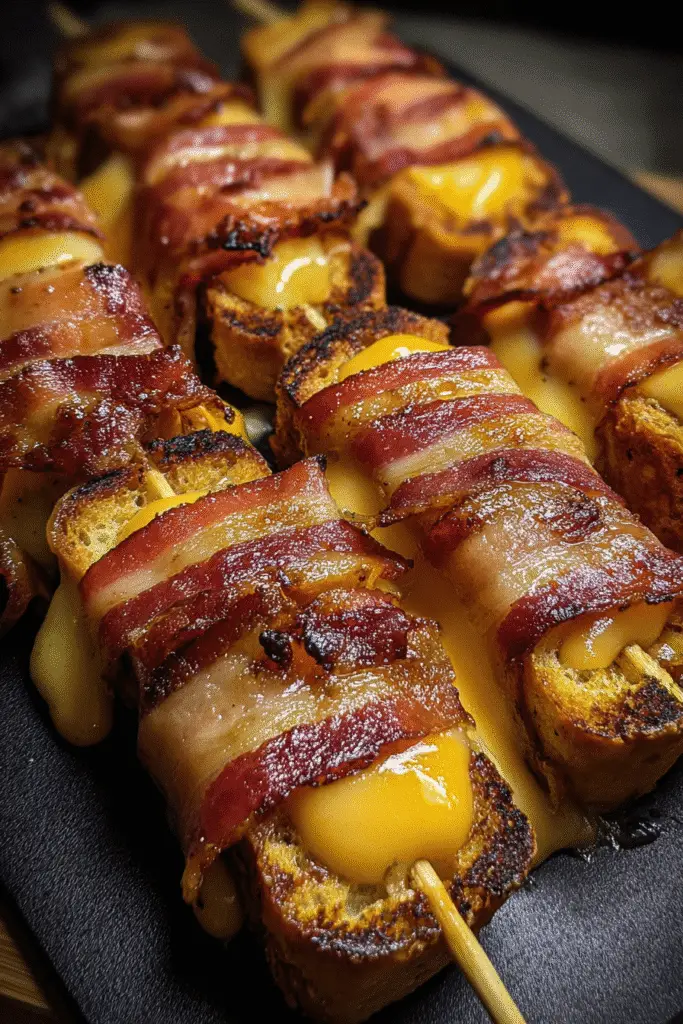 Gooey Bacon-Wrapped Grilled Cheese Fingers snack recipe