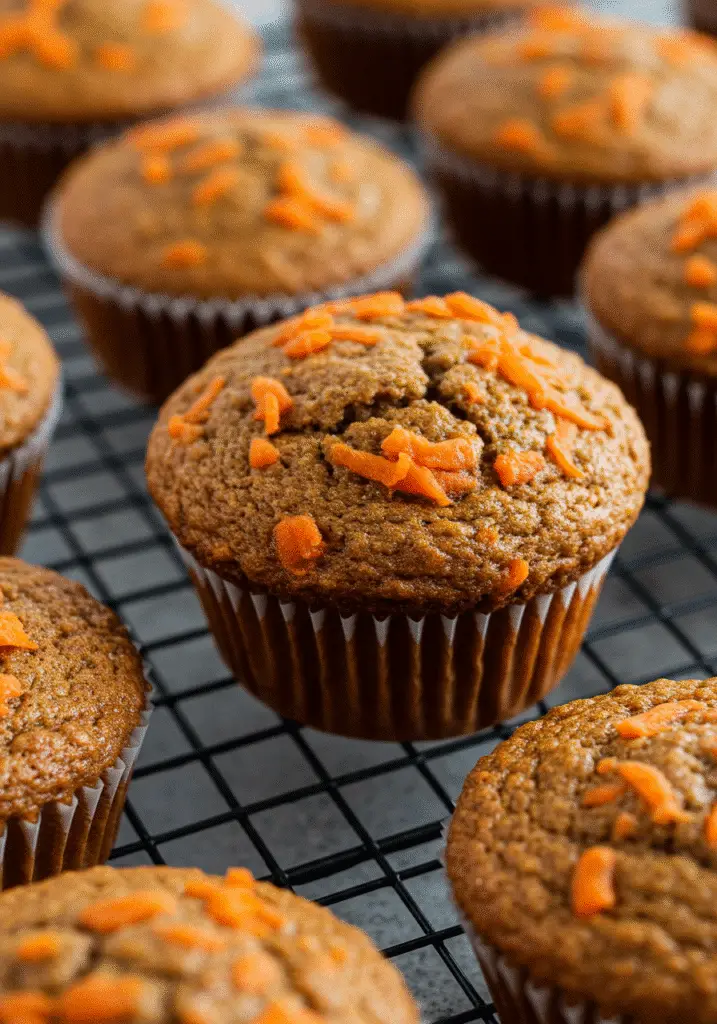Homemade Sun-Kissed Carrot Spice Muffins baking tutorial Pinterest healthy morning recipe with natural ingredients