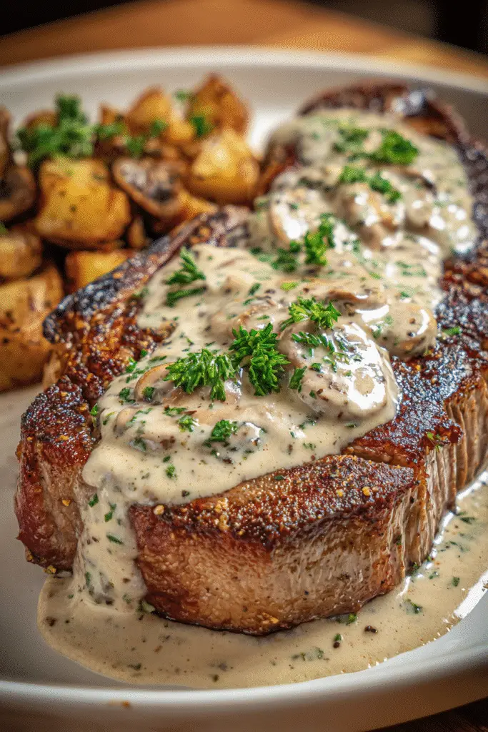 Bourbon steak recipe with haunted garlic cream sauce - step-by-step guide for perfect results