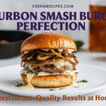 Bourbon smash burger recipe - CrennRecipes elegant-entrees bourbon smash burger