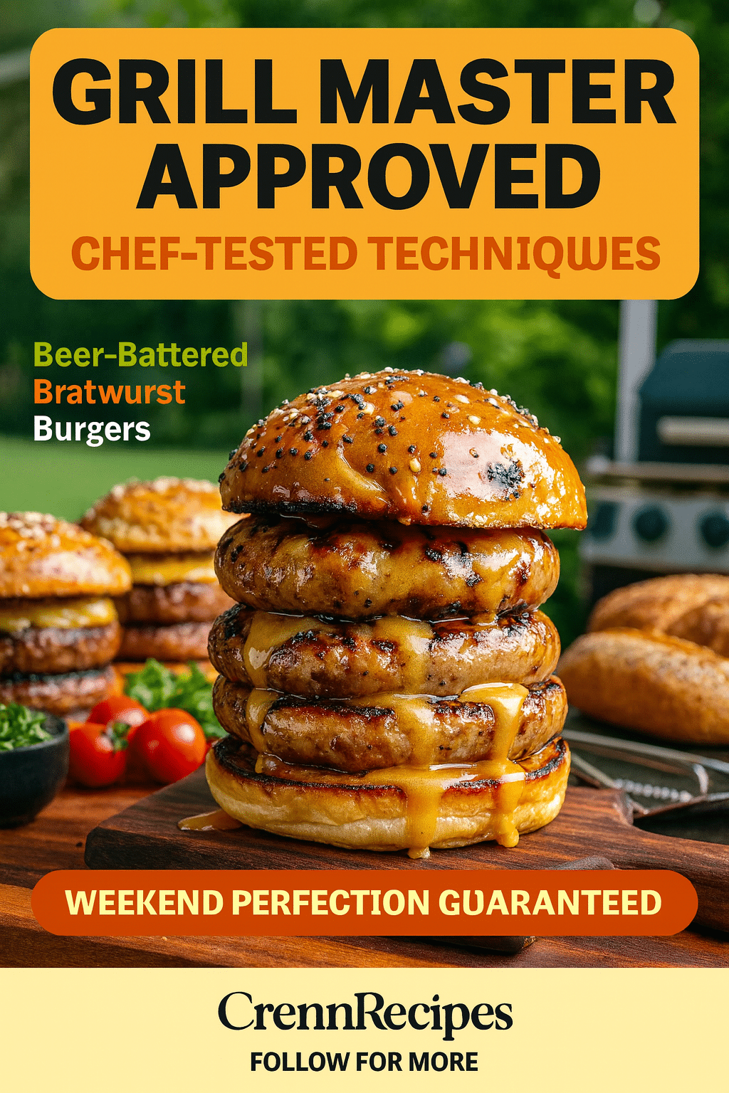 CrennRecipes brand authority - grill master secrets culinary expertise