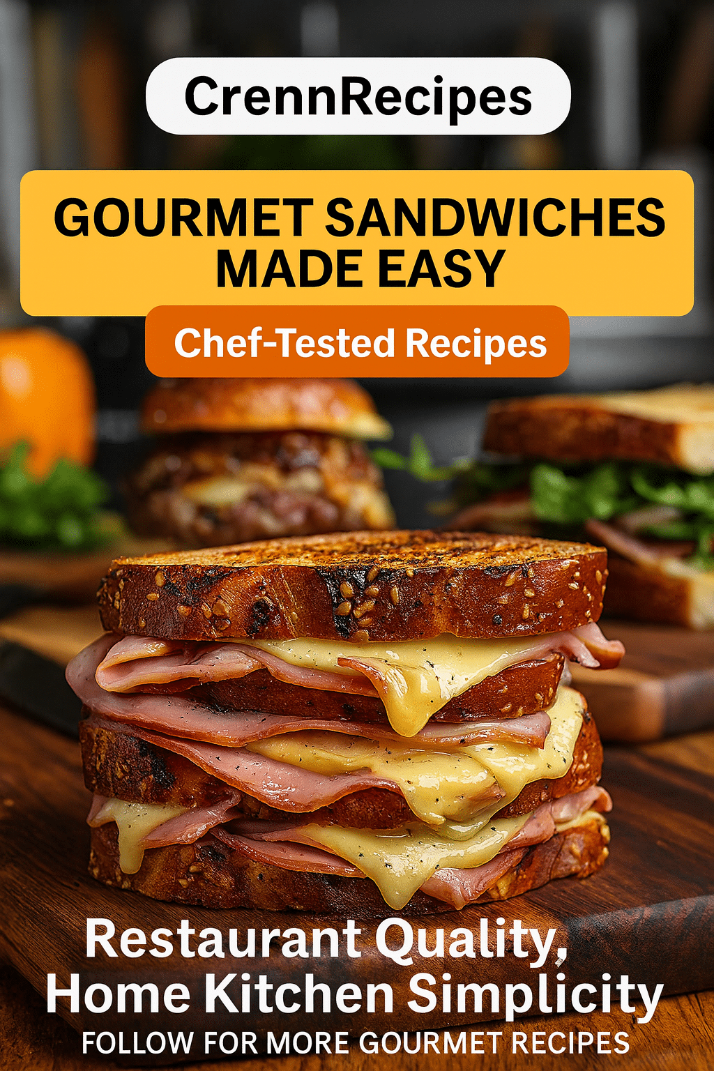 CrennRecipes brand authority - Master gourmet sandwiches culinary expertise