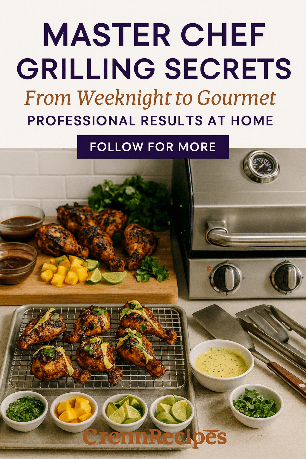 CrennRecipes brand authority - Master Chef Grilling Secrets culinary expertise