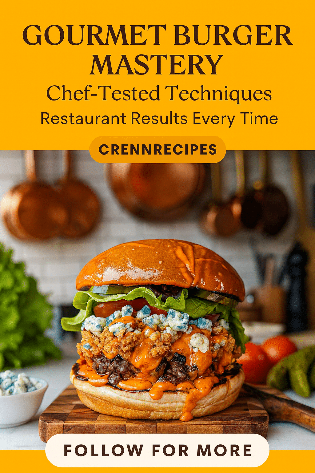 CrennRecipes brand authority - Master Gourmet Burgers Like a Chef culinary expertise