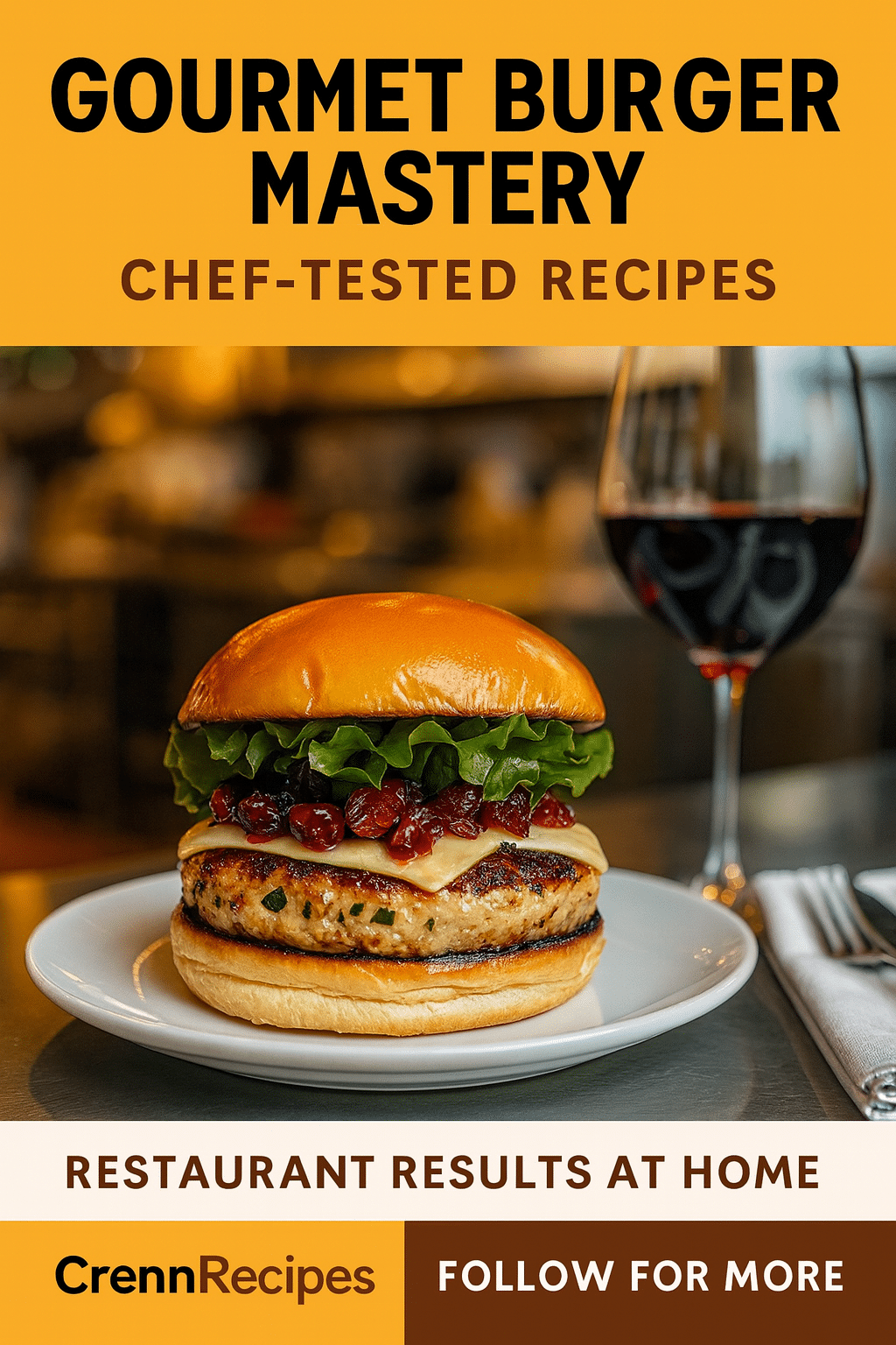 CrennRecipes brand authority - Gourmet Burger Mastery culinary expertise