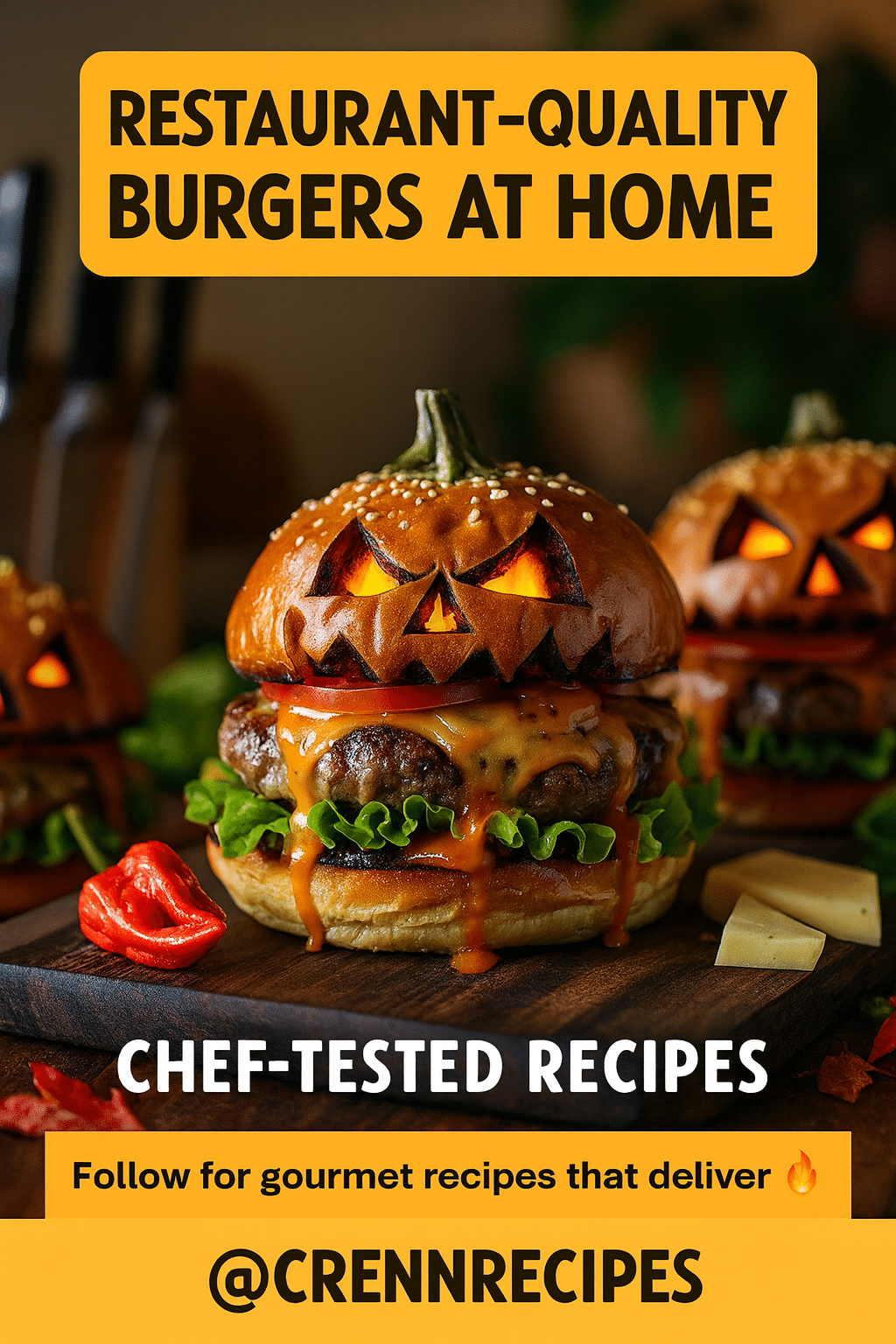 CrennRecipes brand authority - Master the Art of Spicy Gourmet Burgers culinary expertise