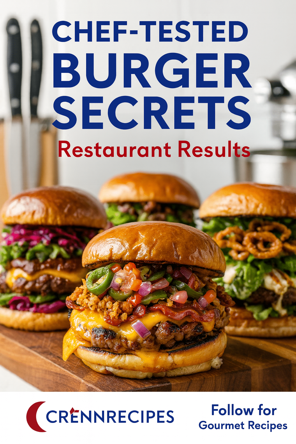 CrennRecipes brand authority - chef-tested burger secrets culinary expertise
