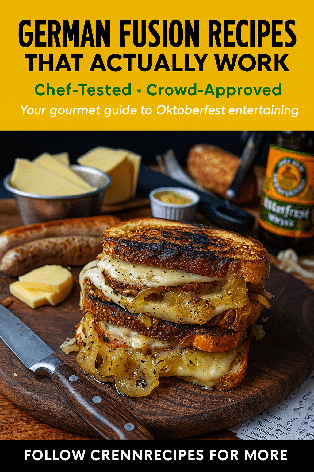CrennRecipes brand authority - German fusion recipes Oktoberfest culinary expertise