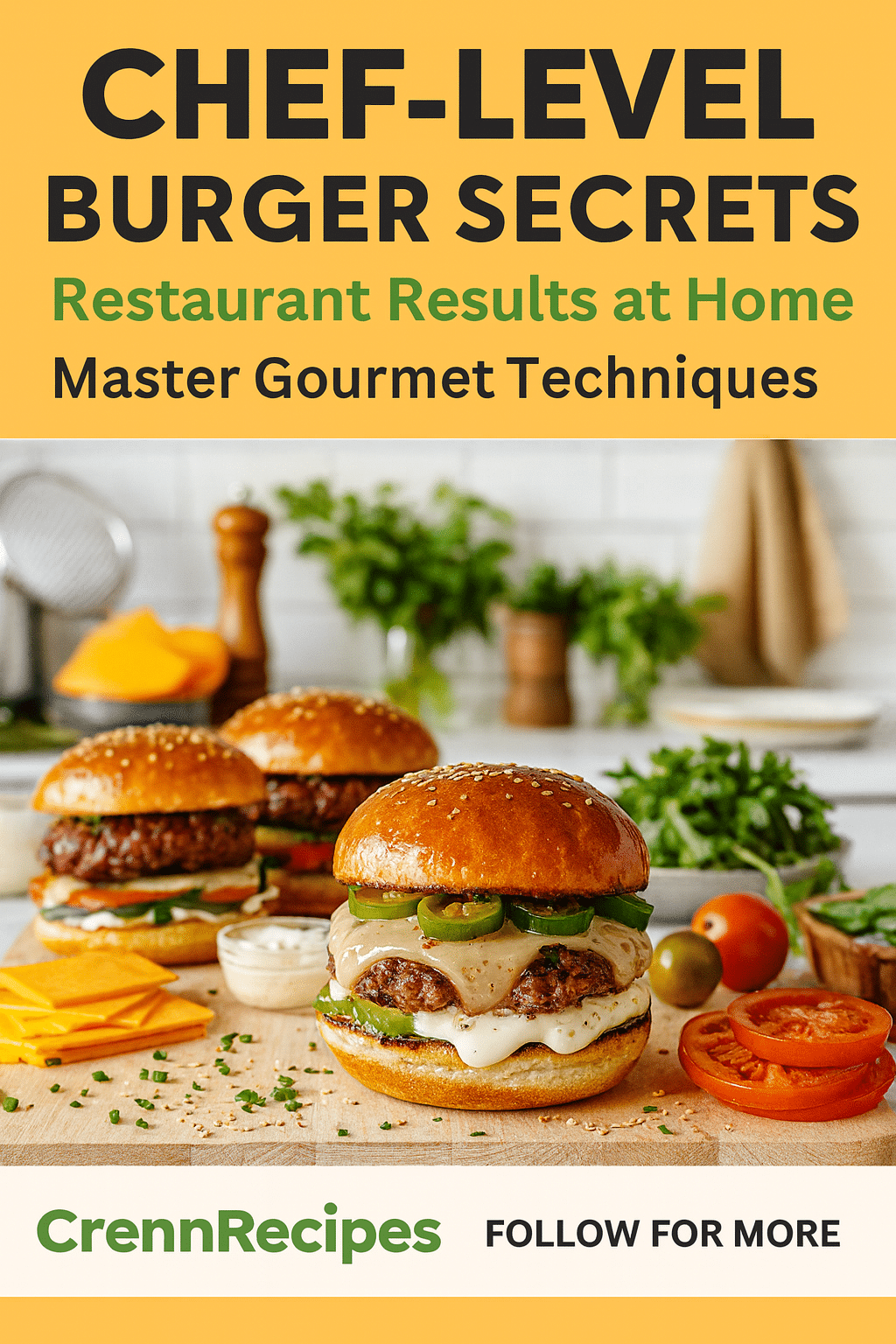 CrennRecipes brand authority - Gourmet Burger Secrets culinary expertise