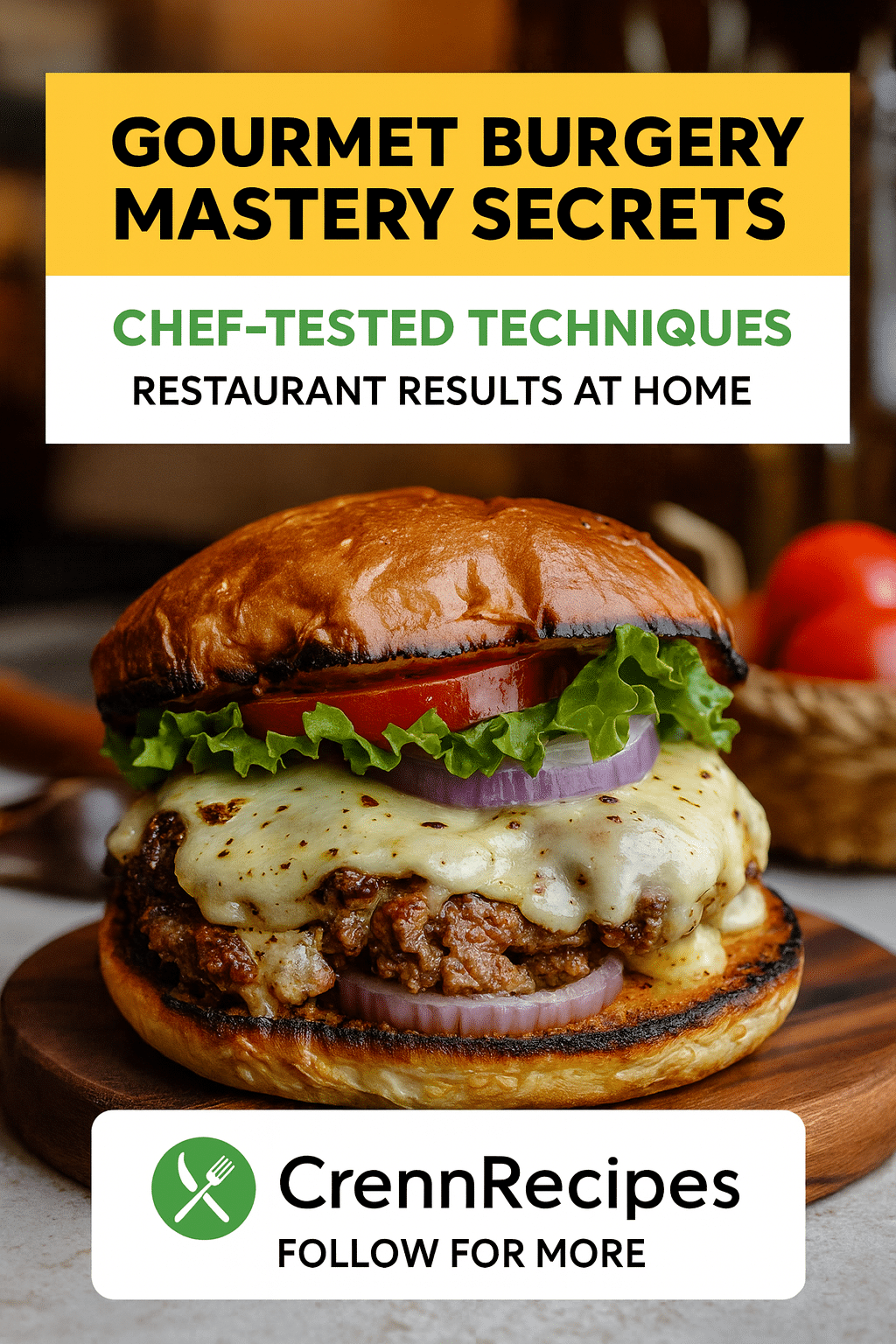 CrennRecipes brand authority - gourmet burger mastery secrets culinary expertise