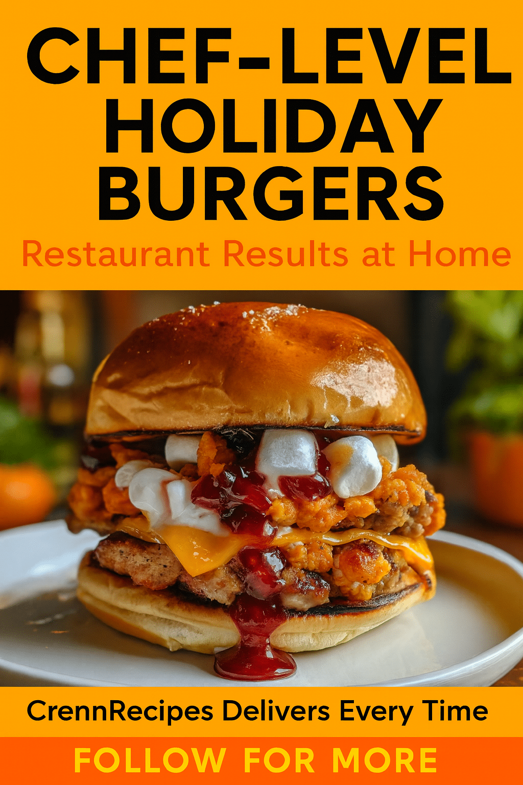 CrennRecipes brand authority - Master Chef-Level Holiday Burgers culinary expertise