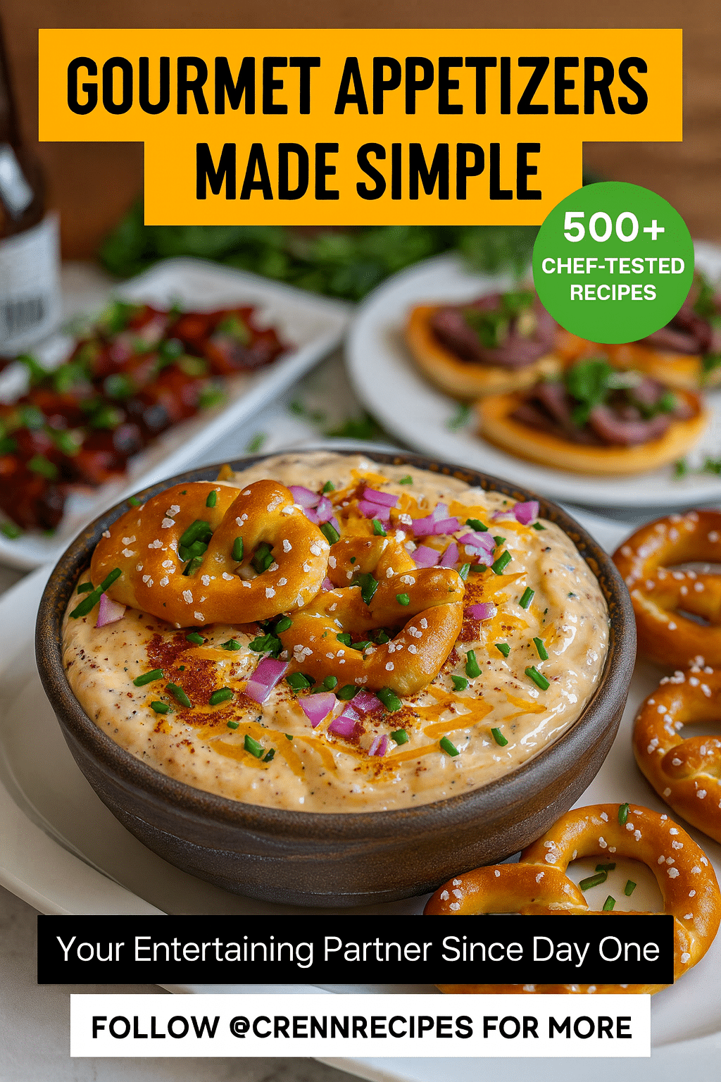 CrennRecipes brand authority - Gourmet Appetizers Made Simple culinary expertise