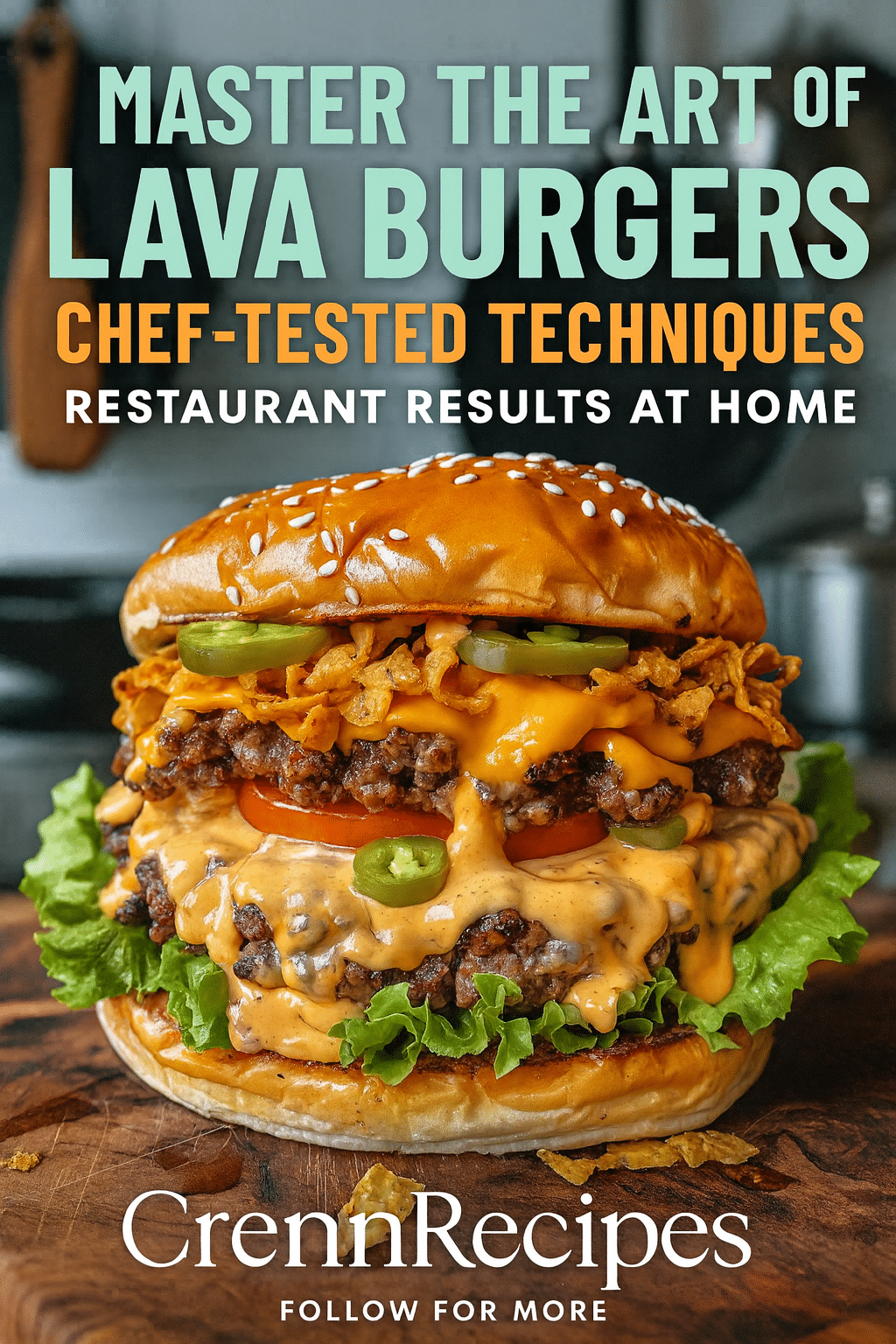 CrennRecipes brand authority - Master the art of lava burgers culinary expertise